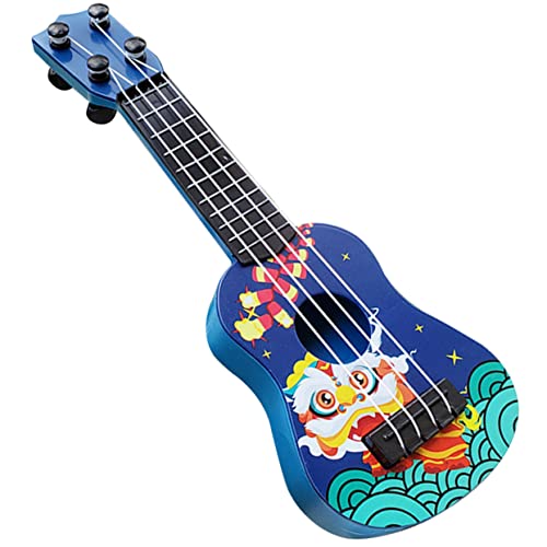QUMIIRITY Mini-Gitarrenmodell kinderinstrumente musikinstrumente bläulich kindergitarre spielzeuggitarre Ukulele winzig Blau kleine Gitarre Instrumente für Abs Blue von QUMIIRITY