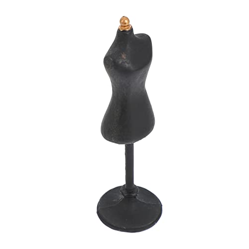 QUMIIRITY Modellständer Miniatur Mini-Mannequin-Modell Puppen für Bekleidung Körper Nähen puppenkleiderbügel Puppen kleiderbügel Schaufensterpuppenständer Puppenkleiderform Harz Black von QUMIIRITY