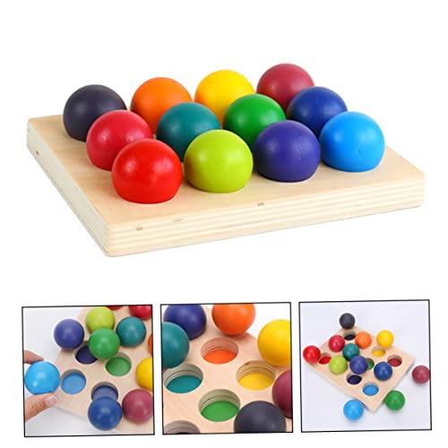 QUMIIRITY Montessori Holzspielzeug Sortierball Farben Holz Lernspielzeug zur Farberkennung Feinmotorik für Kleinkinder und Vorschulkinder QUMIIRITY Montessori Holzspielzeug Sortierball Farben Holz Lernspielzeug zur Farberkennung Feinmotorik für Kleinkinder und Vorschulkinder von QUMIIRITY