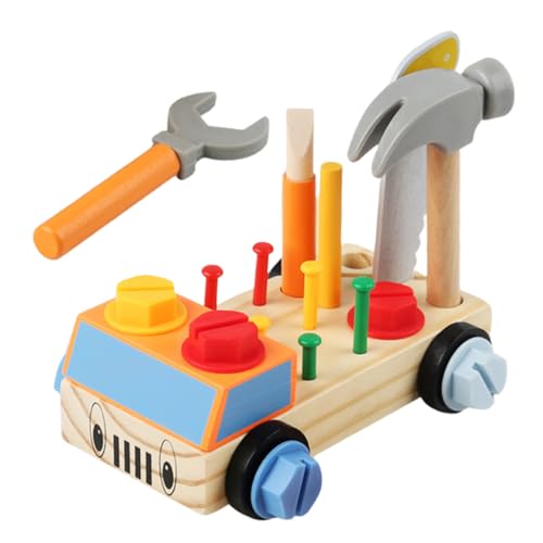 QUMIIRITY Montessori Schraubendreherbrett Kinder Werkzeugauto Schrauben Versammeln Und Zerkleinern Spielzeug Für Spielzeug Kinderpädagogikspielzeug von QUMIIRITY