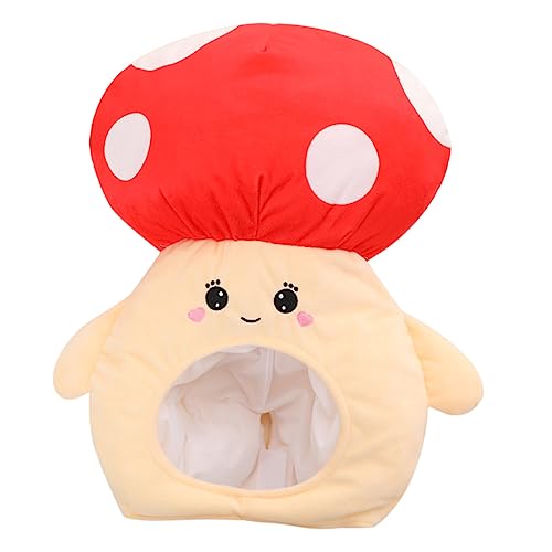 QUMIIRITY Mushroom Shaped Hat Lustige Pilzkopfbedeckung für Fotoshootings und Partys Weiche Kuschelige Haaraccessoire für Cosplay und Geburtstagsfeiern QUMIIRITY Mushroom Shaped Hat Lustige Pilzkopfbedeckung für Fotoshootings und Partys Weiche Kuschelige Haaraccessoire für Cosplay und Geburtstagsfeiern von QUMIIRITY