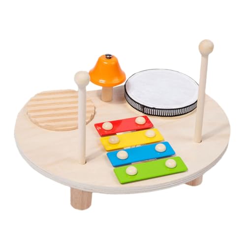 QUMIIRITY Musikalisches Holzspielzeug Xylophon für Kleinkinder Interaktives Percussion Instrument Kognitiven Fähigkeiten und Motorischer Entwicklung für Partys und Freizeitaktivitäten von QUMIIRITY