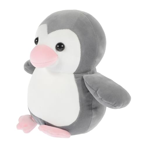 QUMIIRITY Pinguinkissen Pinguin plüschtier Pinguin Pinguin- Weihnachten Pinguin Stofftier Soft Toy Pinguin ausgestopftes Tier PP Baumwolle Grey von QUMIIRITY