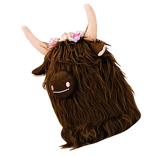 QUMIIRITY Plüsch Kuh Süße Highland Cow aus Hochwertigem Material Kuscheltier oder Dekoration für Kinderzimmer und Wohnzimmer von QUMIIRITY