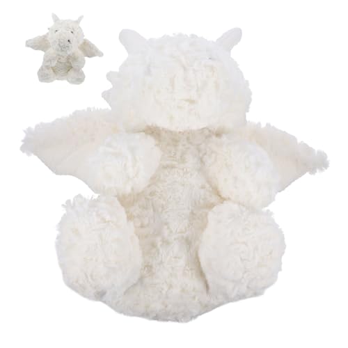 QUMIIRITY Plüsch-drachenspielzeug Cartoon-Puppe Süße Kuscheltiere Haushaltsstofftier Kuscheltiere Fürs Bett Tierisches Tier Stofftier Tierpuppe Tierpuppen Weiß Pp Baumwolle von QUMIIRITY