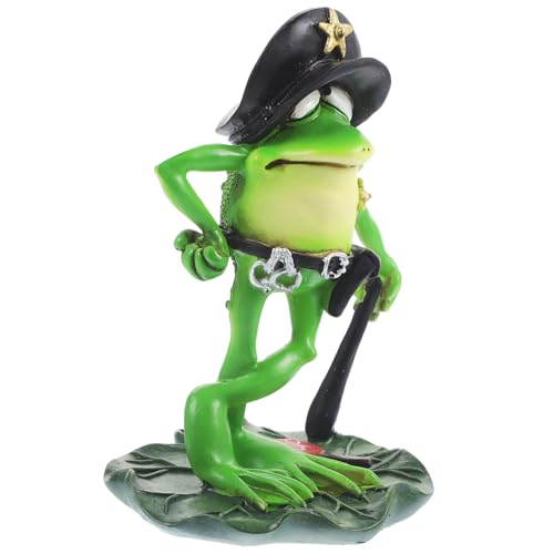 QUMIIRITY Polizeifrosch Ornament Frösche Für Draußen Gartendekor Dekorationen Sehr Statue Mini Wohnzimmerdekor Frosch Dekoration Frosch Landschaftsornament Pädagogische Tierfigur QUMIIRITY Polizeifrosch Ornament Frösche Für Draußen Gartendekor Dekorationen Sehr Statue Mini Wohnzimmerdekor Frosch Dekoration Frosch Landschaftsornament Pädagogische Tierfigur von QUMIIRITY