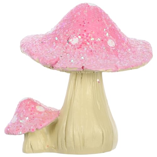 QUMIIRITY Puppenhaus Mini Pilz Miniaturmöbel Modelldekor Pilze Kleine Harzstatuen Für Feengärten Und Terrarienhandwerk von QUMIIRITY