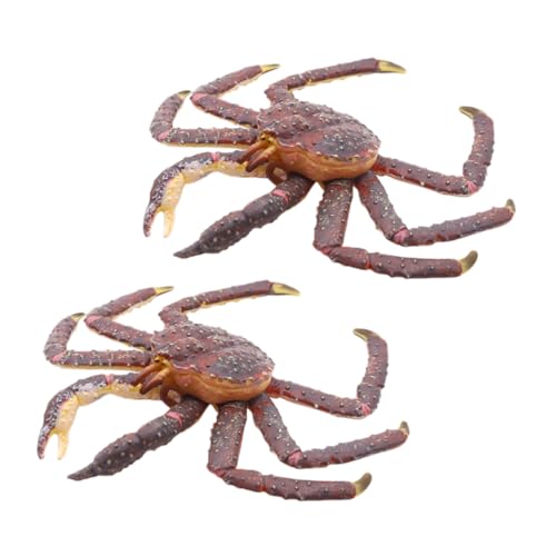 QUMIIRITY Realistisches Krabbenmodell aus Kunststoff Kreatives Meeresbewohner für Detailgetreue Sammlerfigur Dekorativ für Zuhause Garten Balkon und Lernzwecke von QUMIIRITY