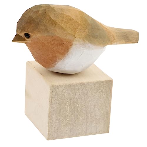 QUMIIRITY Simulation Vogel Ornament Holzfigur Tischdekoration für Zuhause Weihnachten Geburtstagen und Feiertagen von QUMIIRITY