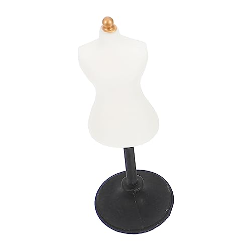 QUMIIRITY Simulations-schaufensterpuppenständer Klein Männchen Figur Miniaturpuppe Kleidungsstück Stehpuppe Schaufensterpuppe Aus Stoff Nähen Puppenkleiderstand Form Mode Artikel Harz Weiß von QUMIIRITY