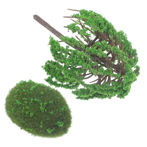 QUMIIRITY Simulationslandschaftsbaum Wohnkultur Künstliche Pflanze Anlage Pflanzen Miniaturszene gefälscht Bäume modellieren Schmuck Mini-Landschaftsmodell Miniatur-Szenenbäume Plastik Green von QUMIIRITY