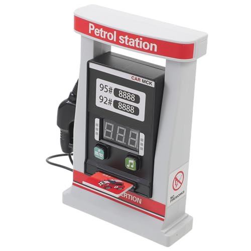 QUMIIRITY Simulierte Tankstelle Tankstellen Montagespielzeug Miniatur Tankstellenmodell Kinder DIY Modell Spielzeug Gasunterstand Modellbausatz DIY Tankstelle DIY von QUMIIRITY