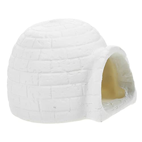 QUMIIRITY Simuliertes Iglu-Modell Kinderzimmer Dekoration Iglus für Eishaus-Ornament -Iglu Stehendes Eishausmodell Mini-Iglu-Figur Puppenhaus Iglu kleine Iglu-Figur Harz Weiß von QUMIIRITY