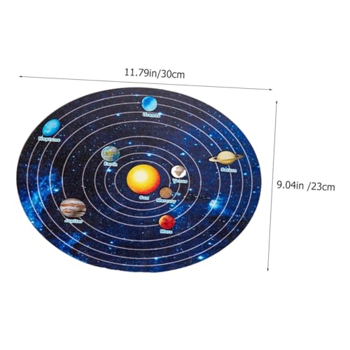 QUMIIRITY Solar System Holzpuzzle für Jahre Pädagogisches Lernspielzeug mit Planeten Sicheres und Kreatives Puzzle für Früherziehung und Hand Auge Koordination Nachhaltiges von QUMIIRITY