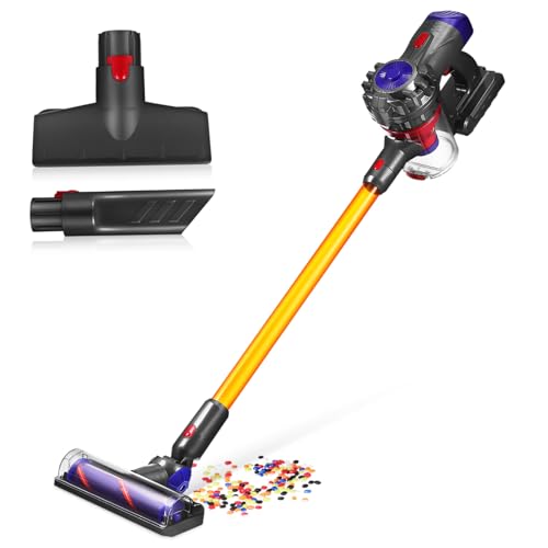 QUMIIRITY Staubsauger Kabelloser Interaktiver Kinderstaubsauger mit Saugfunktion Farbenfrohes Design Saugköpfe aus Langlebigem Material für Kleine von QUMIIRITY
