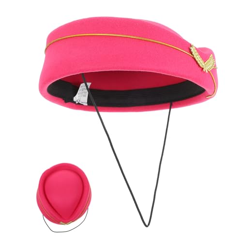 QUMIIRITY Flugbegleiter Hut Cosplay Zubehör Frauen Stewardess Hut Uniform QUMIIRITY Flugbegleiter Hut Cosplay Zubehör Frauen Stewardess Hut Uniform von QUMIIRITY