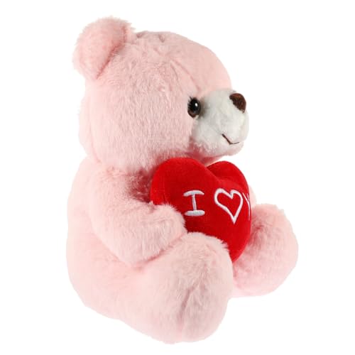 QUMIIRITY Herzförmiger Plüschbär Stofftiere Für Jungen Und Mädchen Valentinstag Stofftier Geburtstagsdeko von QUMIIRITY