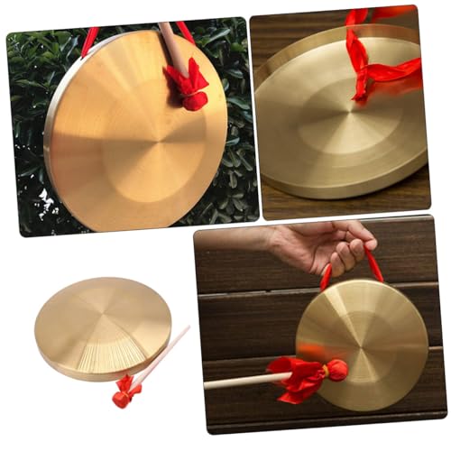 QUMIIRITY Traditioneller Chinesischer Handgong Schlägel Kompakt und Tragbar Ergonomischer Griff für Feierlichkeiten Unterricht und Musikentwicklung bei Kindern von QUMIIRITY