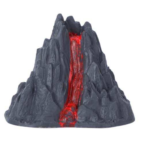 QUMIIRITY 8cm Kunststoff Vulkan Modell Outdoor Garten Status Dinosaurier Vulkan Spielzeug für Landschaftsbau und von QUMIIRITY