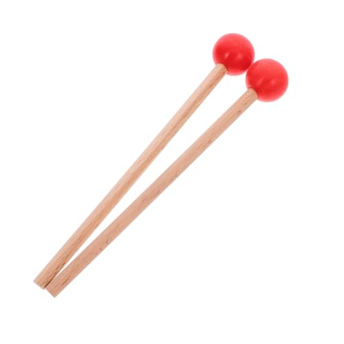 QUMIIRITY Xylophon Schlägel mit Gummikopf Holzgriff Percussion Mallets für Marimba Glockenspiel und Tongue Drum Stilvolles und Funktionales Musikinstrumentenzubehör von QUMIIRITY