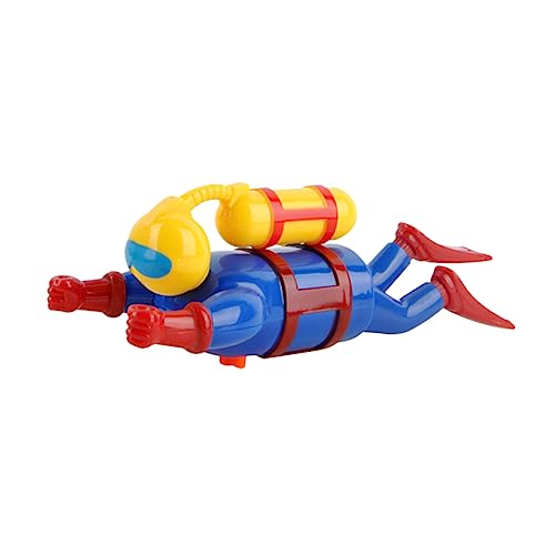QUMIIRITY gewundener Taucher Frosch Badewanne Poolspielzeug zum Aufziehen kinderspielzeug für Babybadewanne Taucher-Badespielzeug zum Aufziehen Plastik Blue von QUMIIRITY