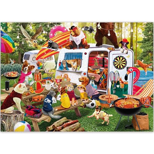 QUOKKA 1000 Teile Puzzle für Erwachsene und Ältere Kinder – Lustige Tiermotive Puzzle für Männer Und Frauen – Buntes Spielzeug Geschenk für Kinder von 8-12 Jahren – Tierisches Familienspiel QUOKKA 1000 Teile Puzzle für Erwachsene und Ältere Kinder – Lustige Tiermotive Puzzle für Männer Und Frauen – Buntes Spielzeug Geschenk für Kinder von 8-12 Jahren – Tierisches Familienspiel von QUOKKA