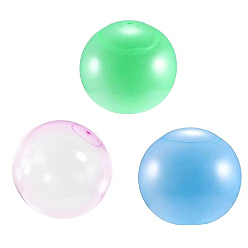 QUR 3Pack Wasser GefüLlte BäLle für Kinder 120Cm Bubble Ball Aufblasbarer Wasser Ball für Kinder Draussen Party Spiel Tolle Geschenke von QUR