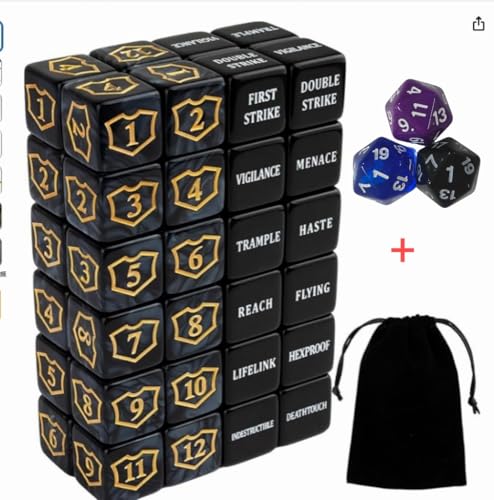 QUTHZZHY 51 Stück Würfel Zähler Magic The Gathering Würfel D6 Würfelzähler QUTHZZHY 51 Stück Würfel Zähler Magic The Gathering Würfel D6 Würfelzähler von QUTHZZHY