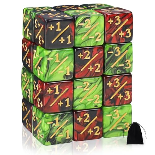 QUTHZZHY MTG Würfel Zähler, Magic Würfel 24 Stück, Zähler Magic The Gathering, Würfel D6 Würfelzähler Token Magic Würfel mit MTG, CCG, Kartenspiel Zubehör, mit Aufbewahrungsbeuteln QUTHZZHY MTG Würfel Zähler, Magic Würfel 24 Stück, Zähler Magic The Gathering, Würfel D6 Würfelzähler Token Magic Würfel mit MTG, CCG, Kartenspiel Zubehör, mit Aufbewahrungsbeuteln von QUTHZZHY