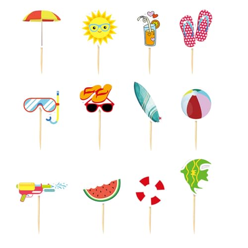 QUXVUIS 12 stücke Sommer Strand Party Kuchen Topper Für Geburtstag Dekorationen Geburtstag Kuchen Dekorative Zubehör Kuchen Dekorationen QUXVUIS 12 stücke Sommer Strand Party Kuchen Topper Für Geburtstag Dekorationen Geburtstag Kuchen Dekorative Zubehör Kuchen Dekorationen von QUXVUIS