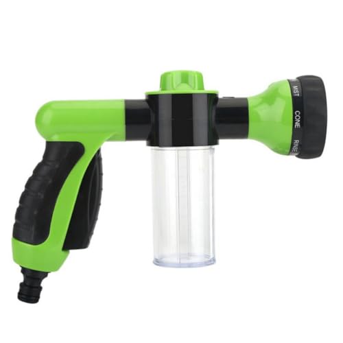 QUXVUIS 8 Modi Einstellbarer Wasserspray Hochdruckschaumspender Bewässerung Autowäsche Reinigung Sprühzubehör Garten, Grün QUXVUIS 8 Modi Einstellbarer Wasserspray Hochdruckschaumspender Bewässerung Autowäsche Reinigung Sprühzubehör Garten, Grün von QUXVUIS