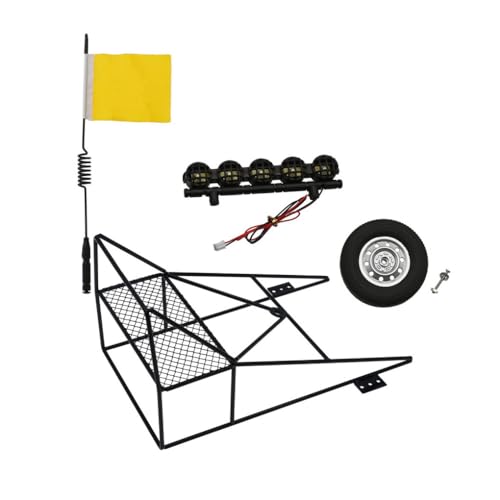 QUXVUIS Heckschaufel Überrollkäfig, Fernbedienung, Crawler, 1:10, Modell LKW, Upgrade Teil, Wartungszubehör, Ersatz für WPL D12, Geben Sie 6 EIN von QUXVUIS
