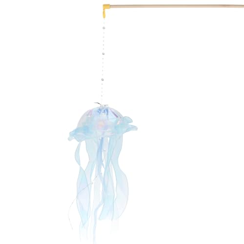 QUXVUIS Verträumtes und buntes Quallen Licht für Schlafzimmer Dekor, satte Farben, Dekor, Quallen, Quallen Lampe, tragbare Laterne, Blau, 1 Stück, 18 Zoll QUXVUIS Verträumtes und buntes Quallen Licht für Schlafzimmer Dekor, satte Farben, Dekor, Quallen, Quallen Lampe, tragbare Laterne, Blau, 1 Stück, 18 Zoll von QUXVUIS