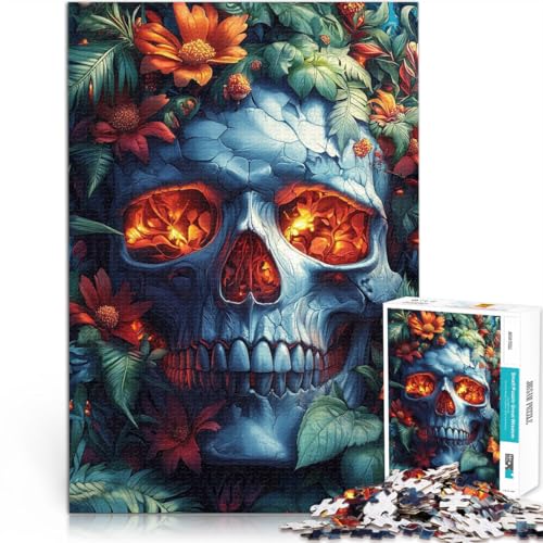 1000 Teenager-Teile-Puzzle Anspruchsvoll, Aber lustig und humorvoll Blumenschädel denn eignet ganze Familie38x26cm 1000 Teenager-Teile-Puzzle Anspruchsvoll, Aber lustig und humorvoll Blumenschädel denn eignet ganze Familie38x26cm von QVKZLYFXN