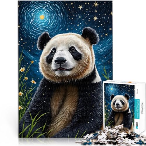 1000 Teenager-Teile-Puzzle Anspruchsvoll, Aber lustig und humorvoll Panda Sternennacht Künstlersammlung, Bildende Kunst75x50cm 1000 Teenager-Teile-Puzzle Anspruchsvoll, Aber lustig und humorvoll Panda Sternennacht Künstlersammlung, Bildende Kunst75x50cm von QVKZLYFXN