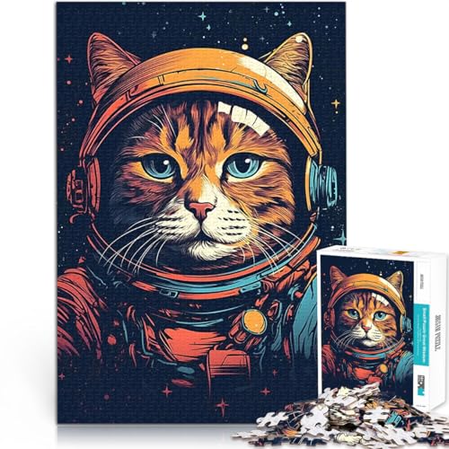 1000 Teenager-Teile-Puzzle Dekomprimierendes intellektuelles Lernspielzeug Kosmische Weltraumkatze Geburtstagsgeschenk, Geschenke, Wandkunst38x26cm 1000 Teenager-Teile-Puzzle Dekomprimierendes intellektuelles Lernspielzeug Kosmische Weltraumkatze Geburtstagsgeschenk, Geschenke, Wandkunst38x26cm von QVKZLYFXN