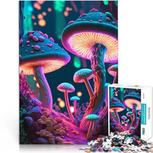 1000 Teenager-Teile-Puzzle Dekomprimierendes intellektuelles Lernspielzeug Psychedelische Pilze Einzigartige Wohndekoration und Geschenke75x50cm 1000 Teenager-Teile-Puzzle Dekomprimierendes intellektuelles Lernspielzeug Psychedelische Pilze Einzigartige Wohndekoration und Geschenke75x50cm von QVKZLYFXN