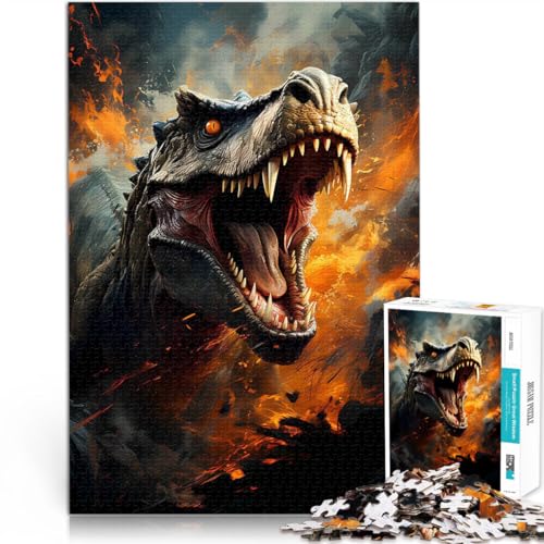 1000 Teenager-Teile-Puzzle Dekomprimierendes intellektuelles Lernspielzeug Verrückter Tyrannosaurus Rex Für Paare geeignet38x26cm 1000 Teenager-Teile-Puzzle Dekomprimierendes intellektuelles Lernspielzeug Verrückter Tyrannosaurus Rex Für Paare geeignet38x26cm von QVKZLYFXN