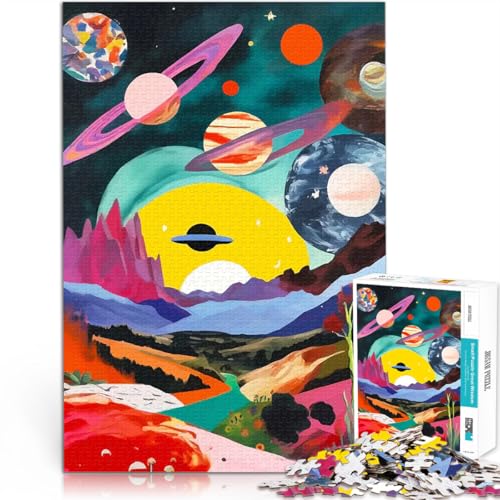 1000 Teenager-Teile-Puzzle Familienspiel für und Die innere Weltraumlandschaft denn eignet ganze Familie50x70cm von QVKZLYFXN