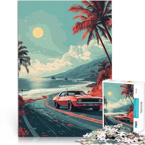 1000 Teenager-Teile-Puzzle Pädagogisches Familienspiel Oldtimerfahrt bei Sonnenuntergang Geburtstagsgeschenk, Geschenke75x50cm 1000 Teenager-Teile-Puzzle Pädagogisches Familienspiel Oldtimerfahrt bei Sonnenuntergang Geburtstagsgeschenk, Geschenke75x50cm von QVKZLYFXN