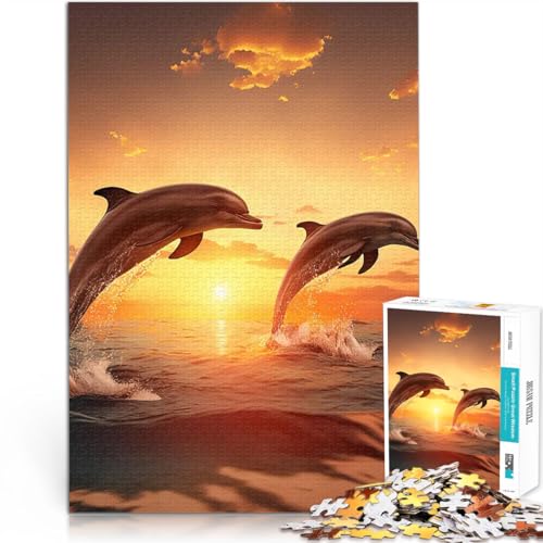 1000 Teenager-Teile-Puzzle Stressabbau – Staycation – Zeit totschlagen springende Delfine Lernspiel für Geburtstag, Weihnachten38x52cm 1000 Teenager-Teile-Puzzle Stressabbau – Staycation – Zeit totschlagen springende Delfine Lernspiel für Geburtstag, Weihnachten38x52cm von QVKZLYFXN