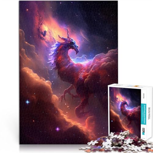 1000 Teenager-Teile-Puzzle Trainieren Sie Ihr Gehirn und Ihre Hände Drachen-Phönix-Nebel Geeignet für die Schreibtischdekoration50x70cm 1000 Teenager-Teile-Puzzle Trainieren Sie Ihr Gehirn und Ihre Hände Drachen-Phönix-Nebel Geeignet für die Schreibtischdekoration50x70cm von QVKZLYFXN