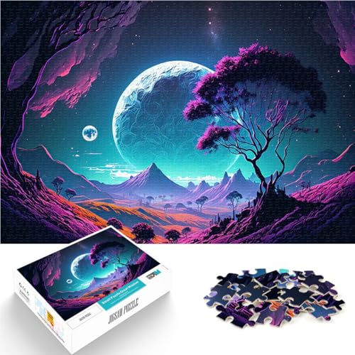 1000 Teenager-Teile-Puzzle Trainieren Sie Ihr Gehirn und Ihre Hände Landschaft den Mond Verbessern Sie das Gedächtnis38x26cm 1000 Teenager-Teile-Puzzle Trainieren Sie Ihr Gehirn und Ihre Hände Landschaft den Mond Verbessern Sie das Gedächtnis38x26cm von QVKZLYFXN
