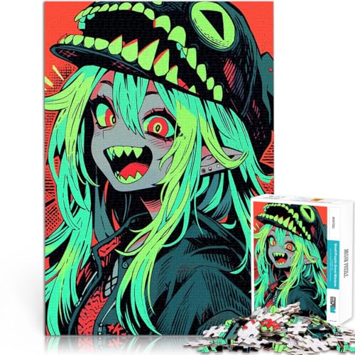 1000-Teile-Puzzle für Erwachsene Geschenke zum Suchbegriff: Herausfordernde Spiele Anime-Monstermädchen für Heimdekoration38x26cm von QVKZLYFXN