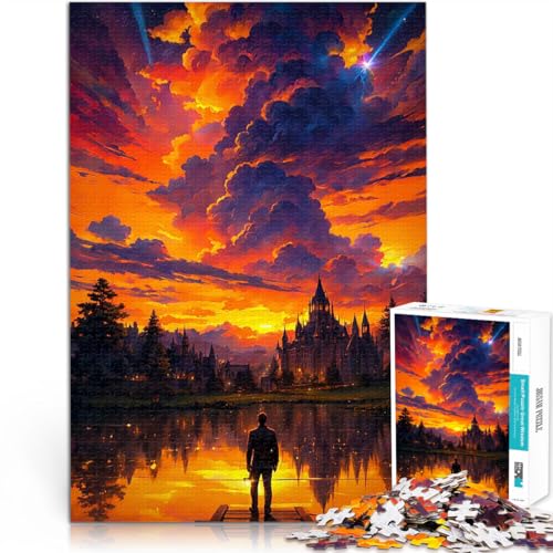 1000-Teile-Puzzle für Erwachsene Lernspiele DIY Spielzeug Fantasie Sonnenuntergang Schloss Lernspiel für Geburtstag, Weihnachten38x26cm 1000-Teile-Puzzle für Erwachsene Lernspiele DIY Spielzeug Fantasie Sonnenuntergang Schloss Lernspiel für Geburtstag, Weihnachten38x26cm von QVKZLYFXN