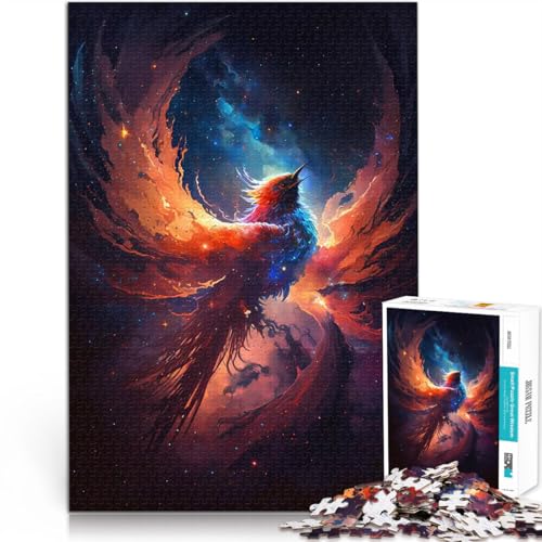1000-Teile-Puzzle für Erwachsene Lernspielzeug für die ganze Familie Kosmischer Weltraumphönix einzigartiges Herausforderungsspiel50x70cm von QVKZLYFXN