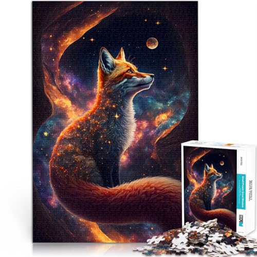 1000-Teile-Puzzle für Erwachsene Pädagogisches Spielzeug zum Stressabbau Fantastischer Fuchsdrache Verbessern Sie das Gedächtnis75x50cm von QVKZLYFXN