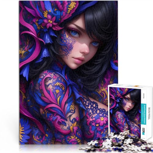 1000-Teile-Puzzle für Erwachsene Quizspiel Blumen Fantasy Portrait Anime Mädchen Jedes Stück ist einzigartig – Anspruchsvolles Familienspiel38x26cm 1000-Teile-Puzzle für Erwachsene Quizspiel Blumen Fantasy Portrait Anime Mädchen Jedes Stück ist einzigartig – Anspruchsvolles Familienspiel38x26cm von QVKZLYFXN