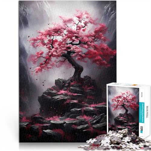 1000-Teile-Puzzle für Teenager Anspruchsvolles Spiel und Familienspaß Japanische Kirschblüte Lernspiel für Geburtstag, Weihnachten75x50cm 1000-Teile-Puzzle für Teenager Anspruchsvolles Spiel und Familienspaß Japanische Kirschblüte Lernspiel für Geburtstag, Weihnachten75x50cm von QVKZLYFXN