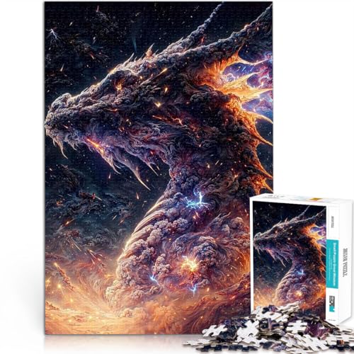 1000-Teile-Puzzle für Teenager Dekomprimierendes intellektuelles Lernspielzeug Der Regenbogendrache Gutes Geschenk50x70cm von QVKZLYFXN